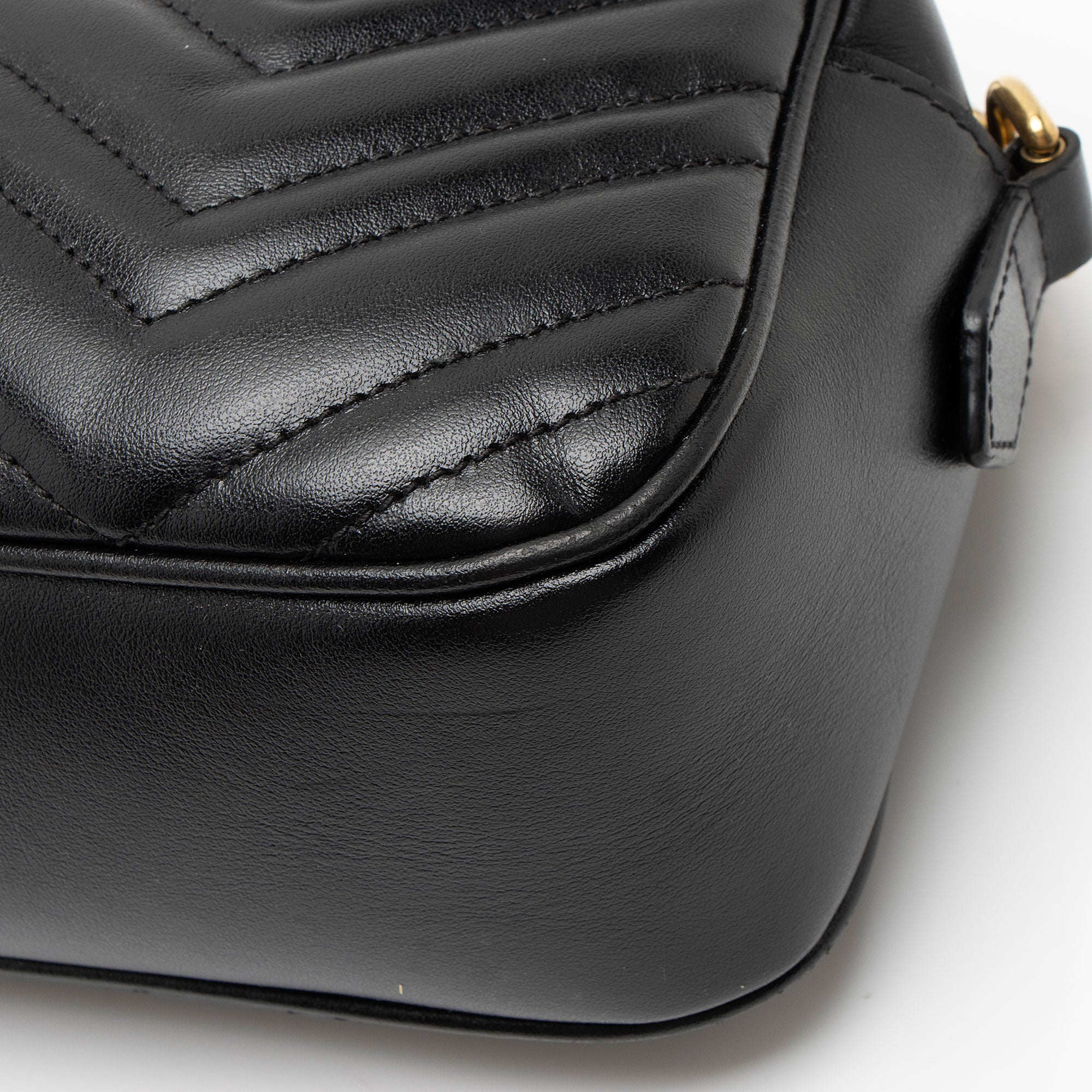 Gucci Matelasse Leather GG Marmont Small Camera Bag