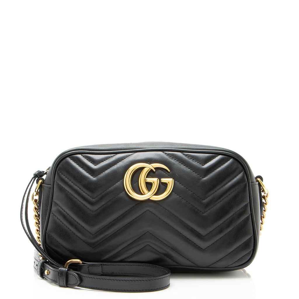 Gucci Matelasse Leather GG Marmont Small Camera Bag