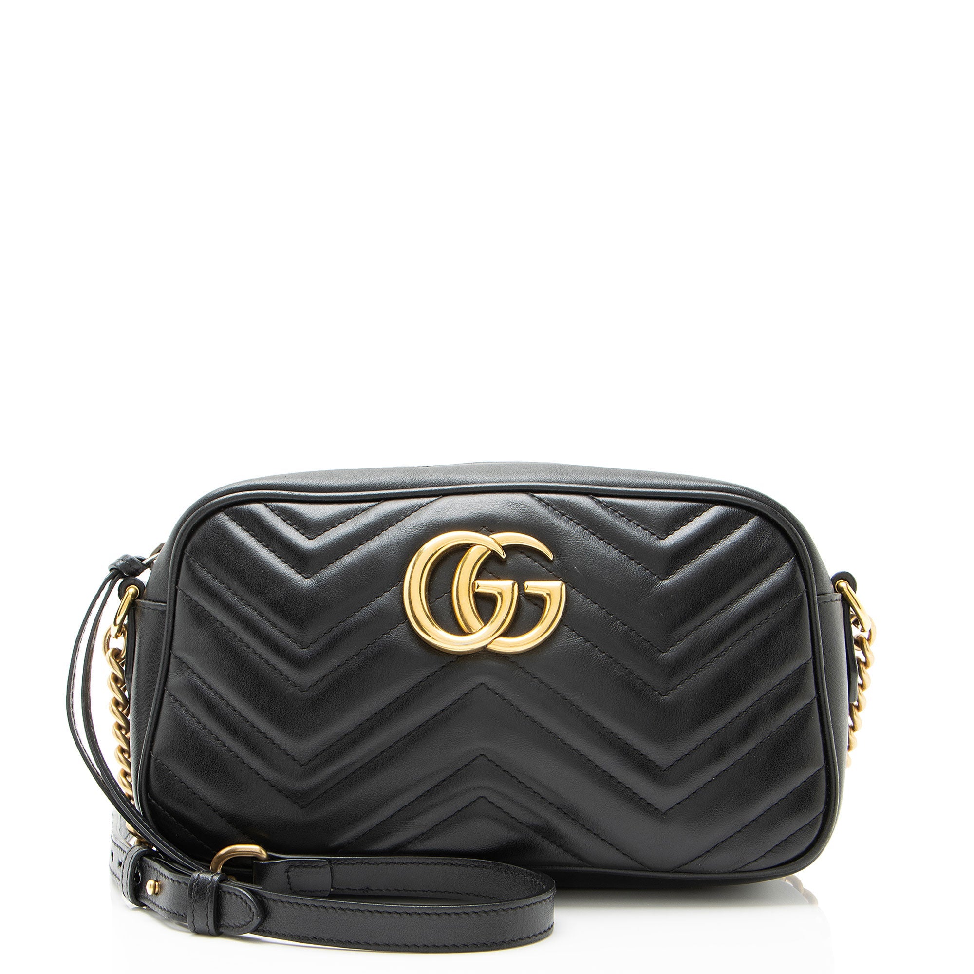 Gucci Matelasse Leather GG Marmont Small Camera Bag