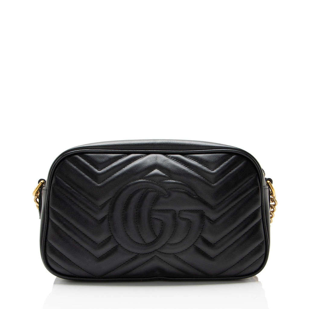 Gucci Matelasse Leather GG Marmont Small Camera Bag