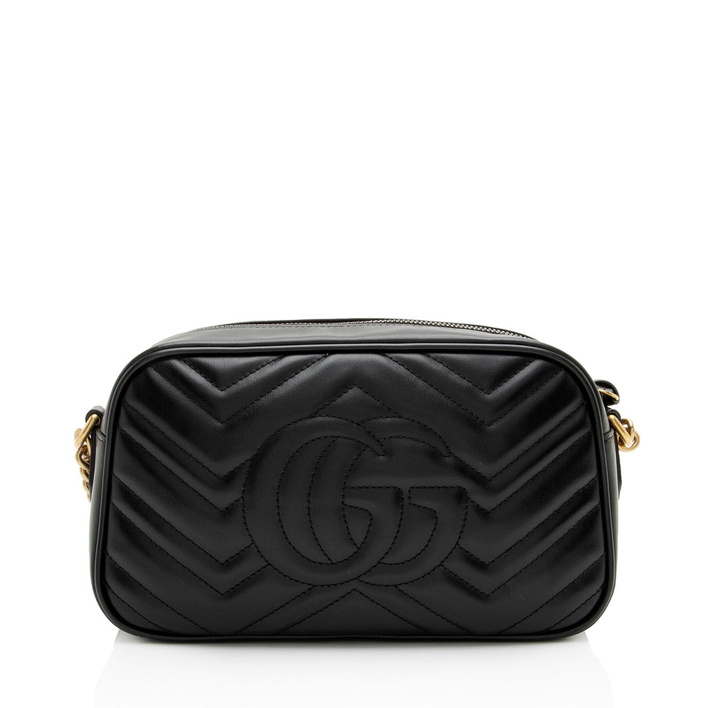 Gucci Matelasse Leather GG Marmont Small Camera Bag