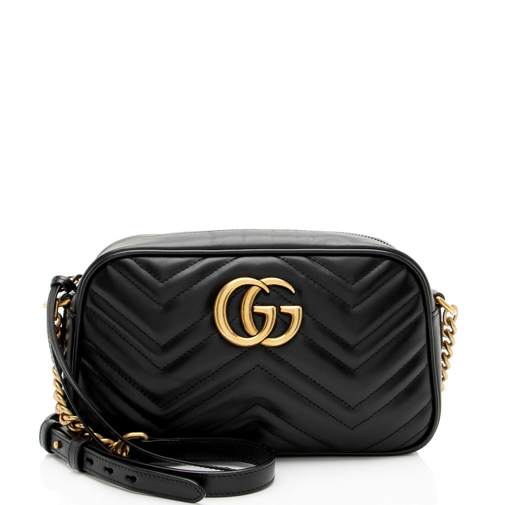 Gucci Matelasse Leather GG Marmont Small Camera Bag