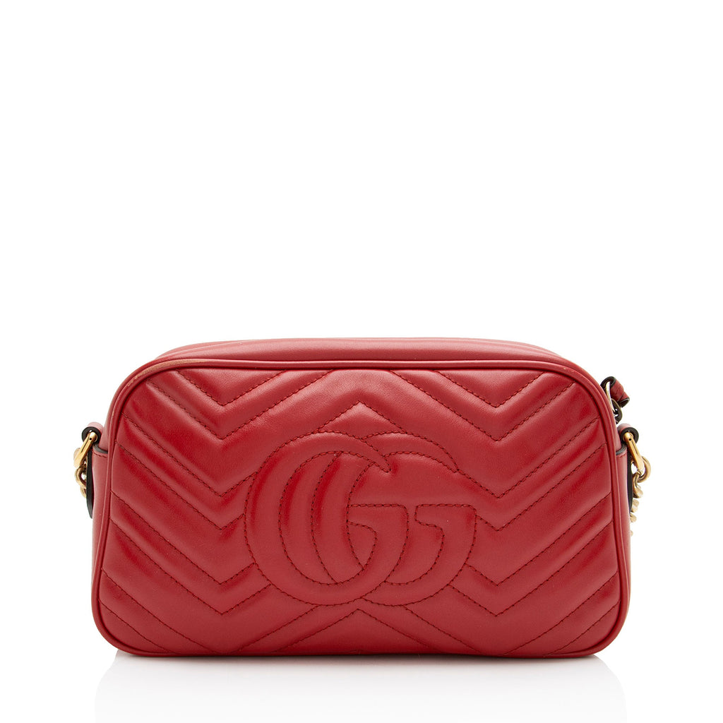 Gucci Matelasse Leather GG Marmont Small Camera Bag