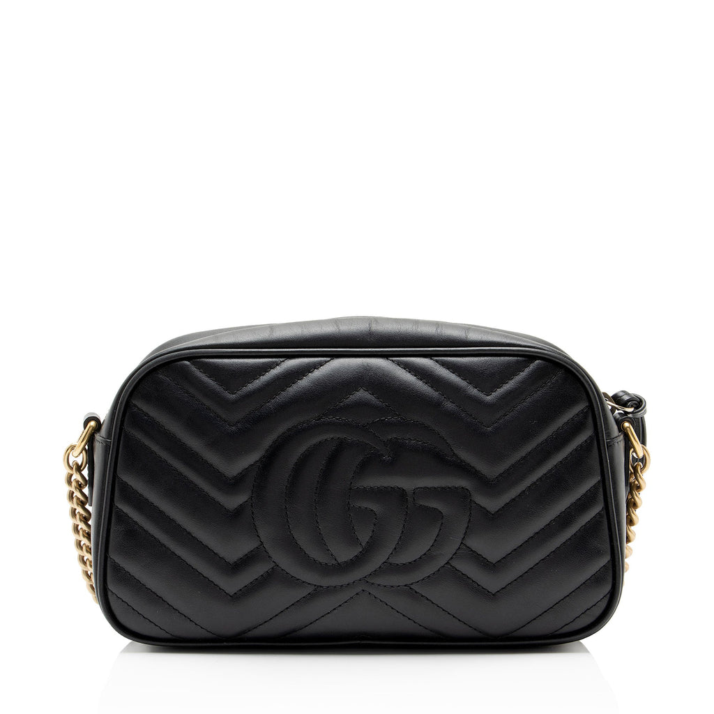 Gucci Matelasse Leather GG Marmont Small Camera Bag