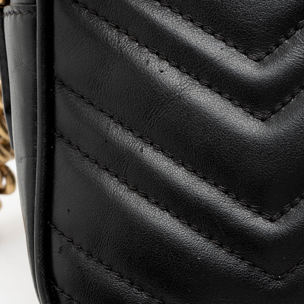 Gucci Matelasse Leather GG Marmont Small Camera Bag