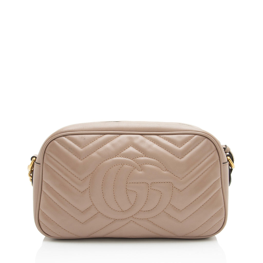 Gucci Matelasse Leather GG Marmont Small Camera Bag