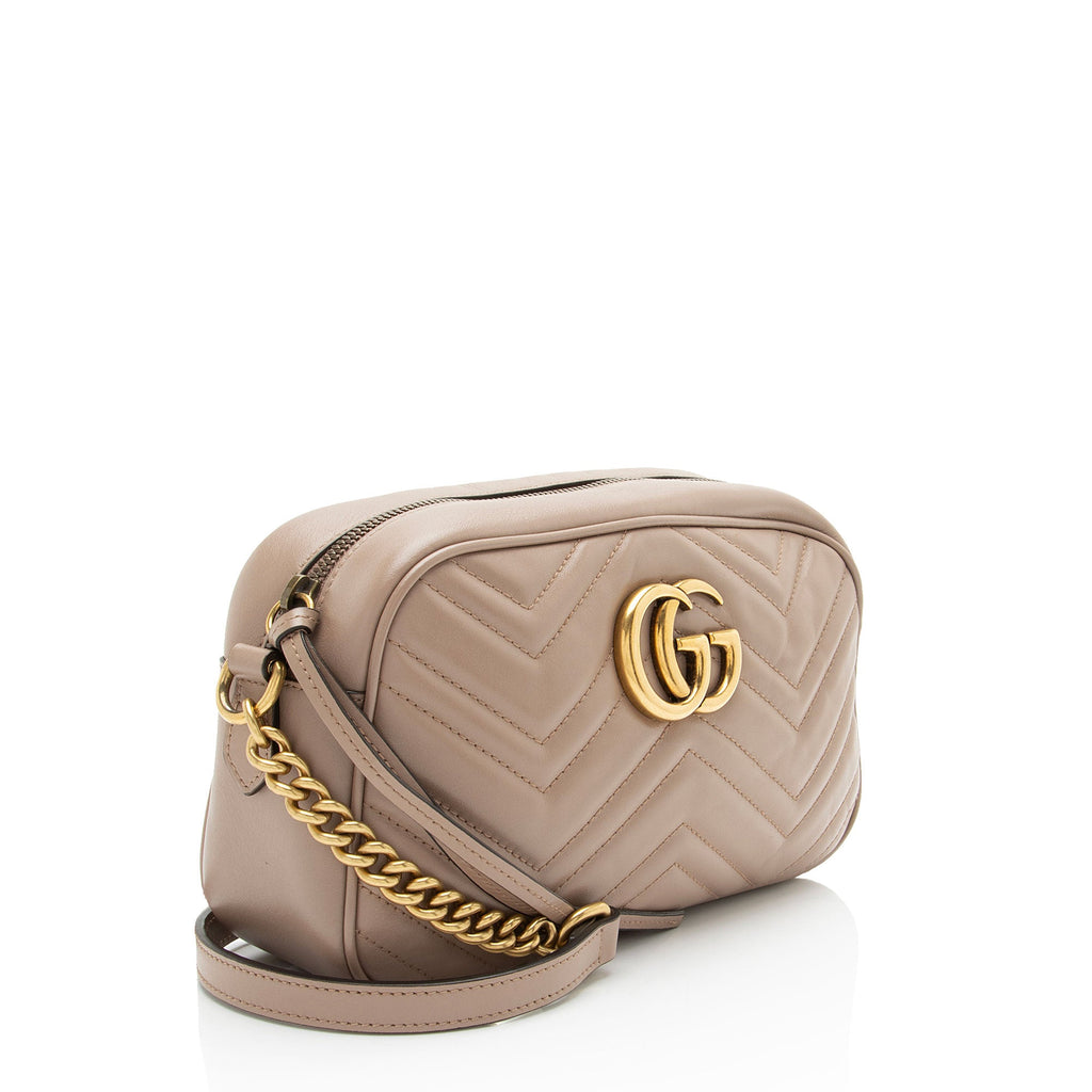 Gucci Matelasse Leather GG Marmont Small Camera Bag