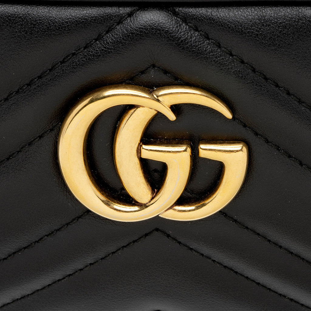 Gucci Matelasse Leather GG Marmont Small Crossbody (SHF-EJfMHM)