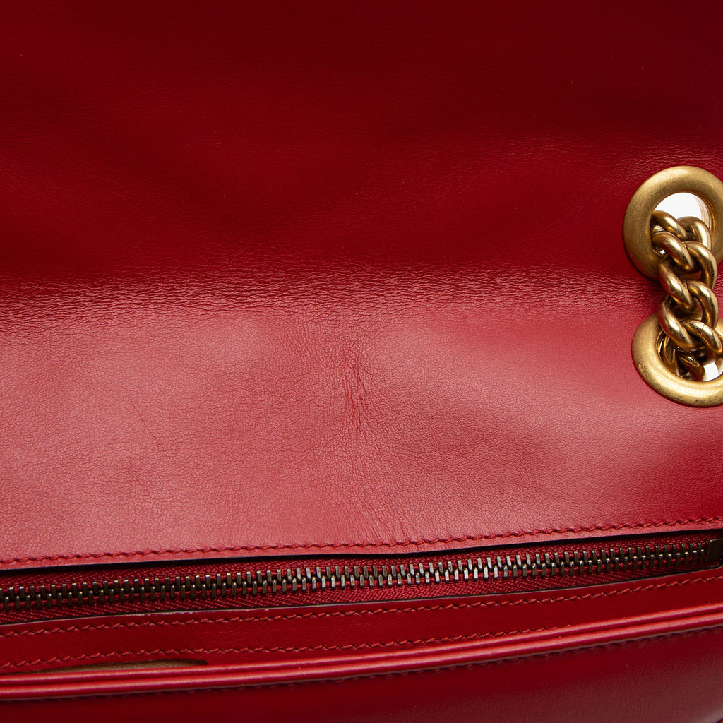 Gucci Matelasse Leather GG Marmont Small Flap Bag (SHF-RkMP3j)