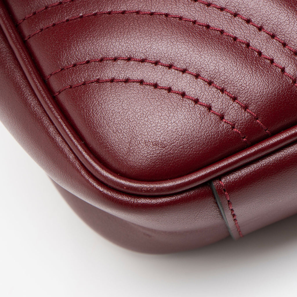 Gucci Matelasse Leather GG Marmont Small Flap Bag
