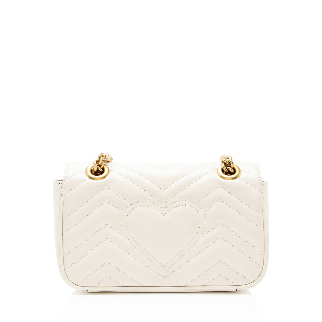 Gucci Matelasse Leather GG Marmont Small Flap Bag
