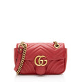 Gucci Matelasse Leather GG Marmont Small Flap Bag