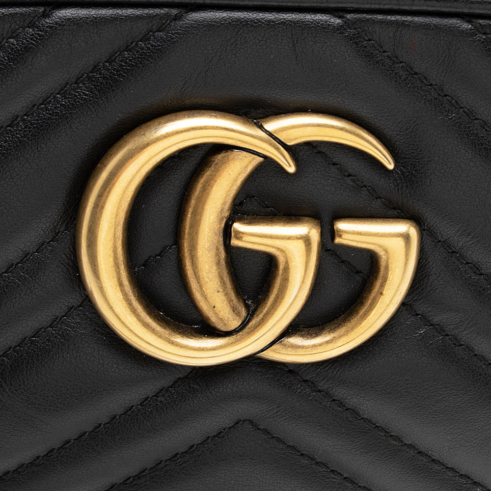 Gucci Matelasse Leather GG Marmont Small Shoulder Bag (SHF-20055)