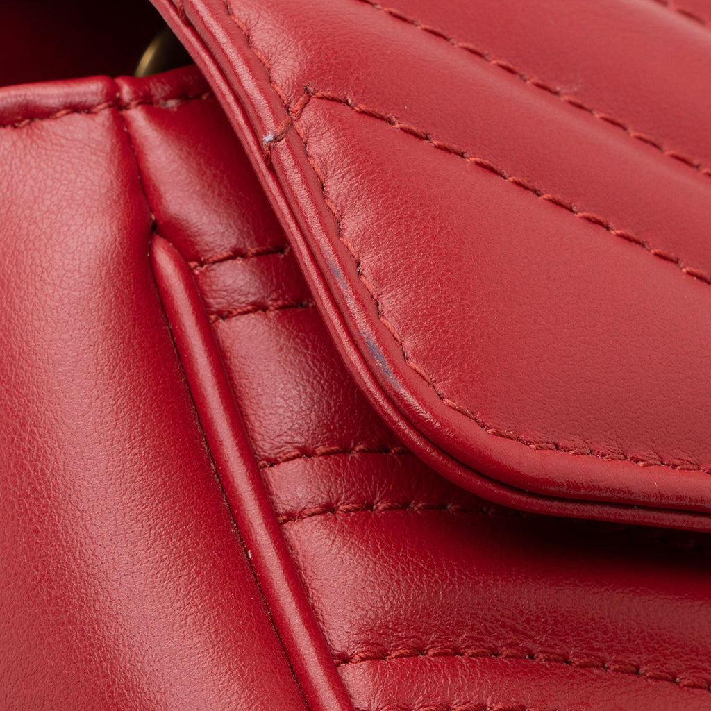 Gucci Matelasse Leather GG Marmont Small Bag (SHF-3fREDC)