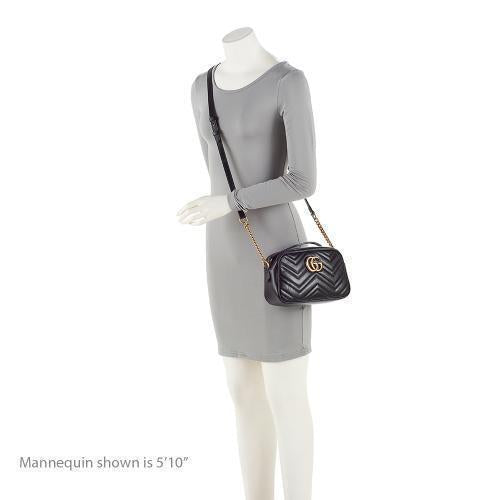 Gucci Matelasse Leather GG Marmont Small Shoulder Bag (SHF-cvEak8)