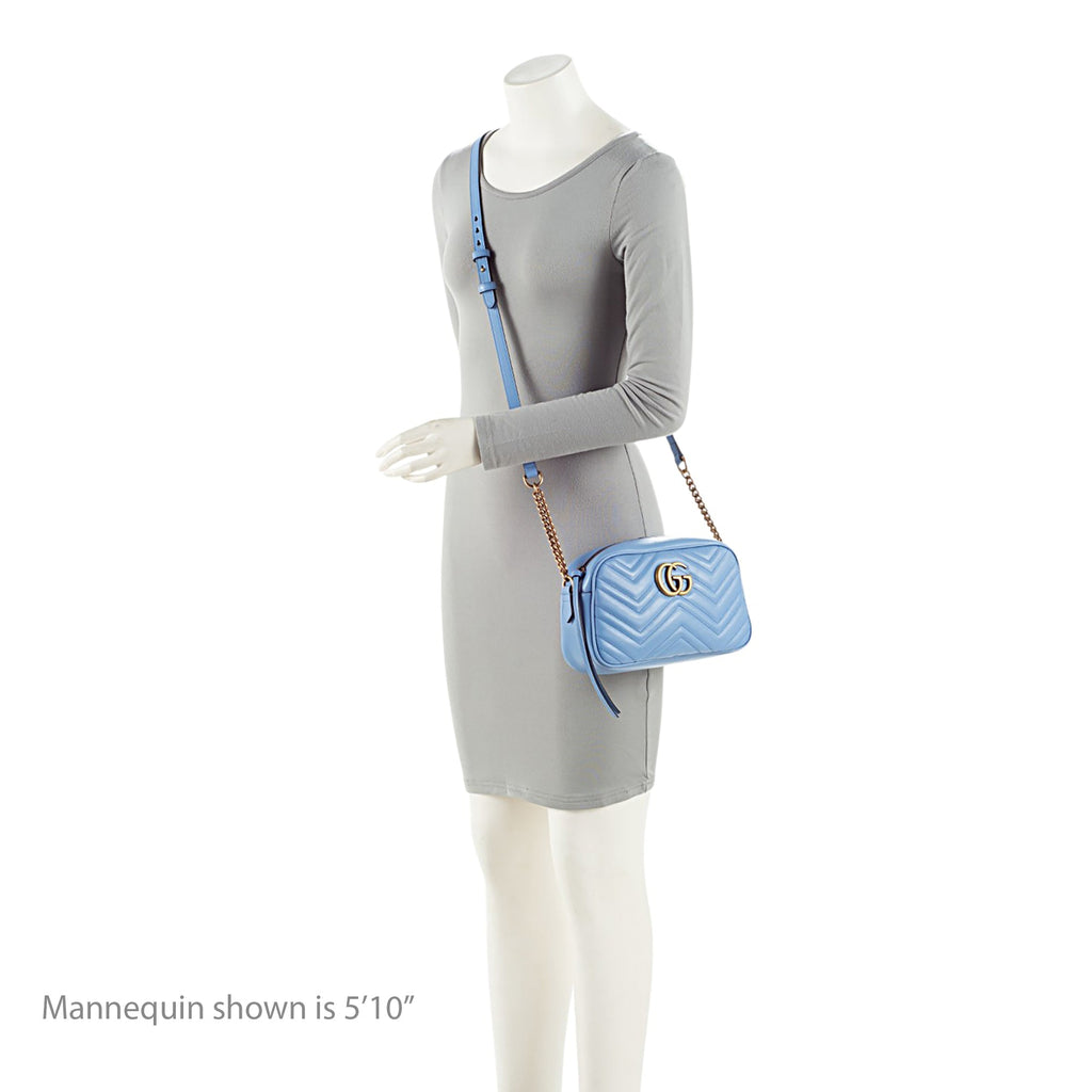 Gucci Matelasse Leather GG Marmont Small Shoulder Bag