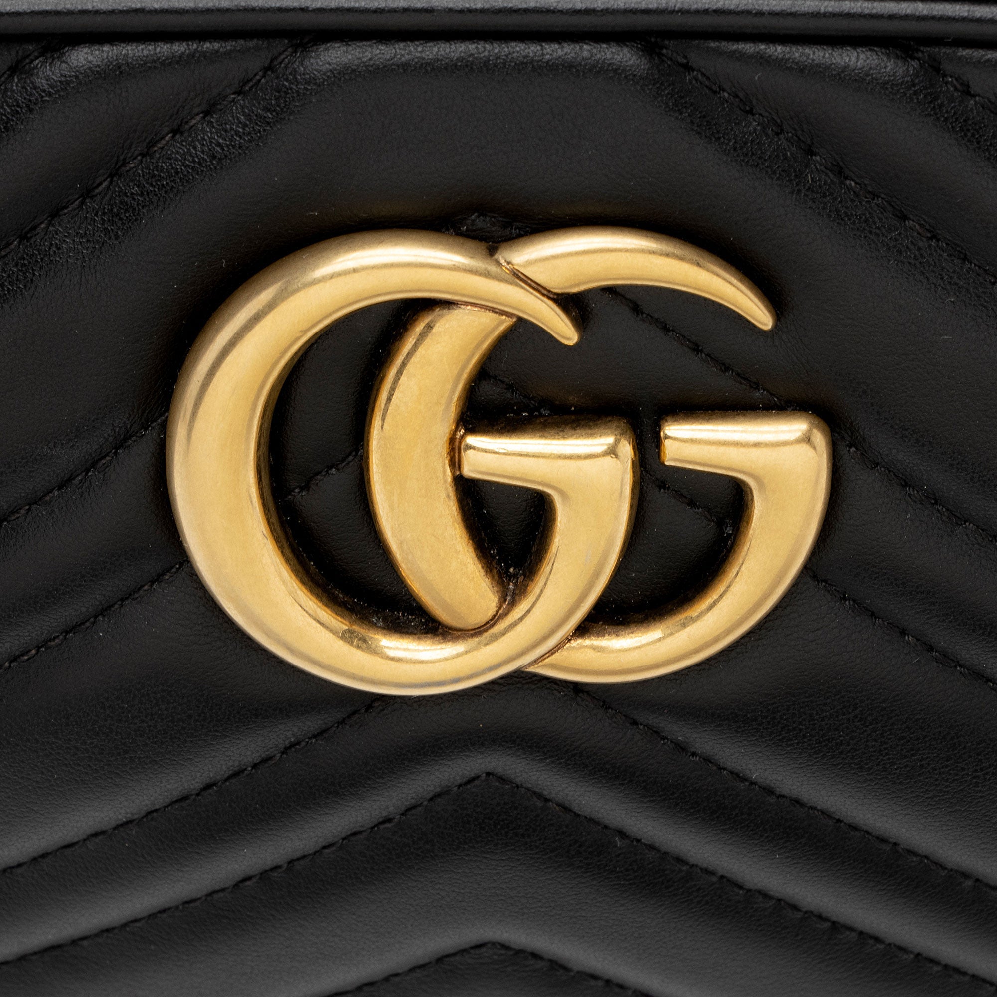 Gucci Matelasse Leather GG Marmont Small Camera Bag