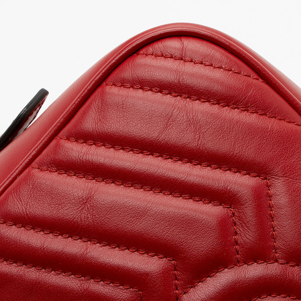 Gucci Matelasse Leather GG Marmont Small Camera Bag