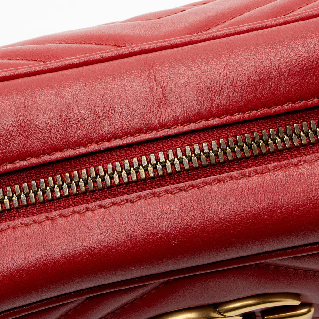 Gucci Matelasse Leather GG Marmont Small Camera Bag