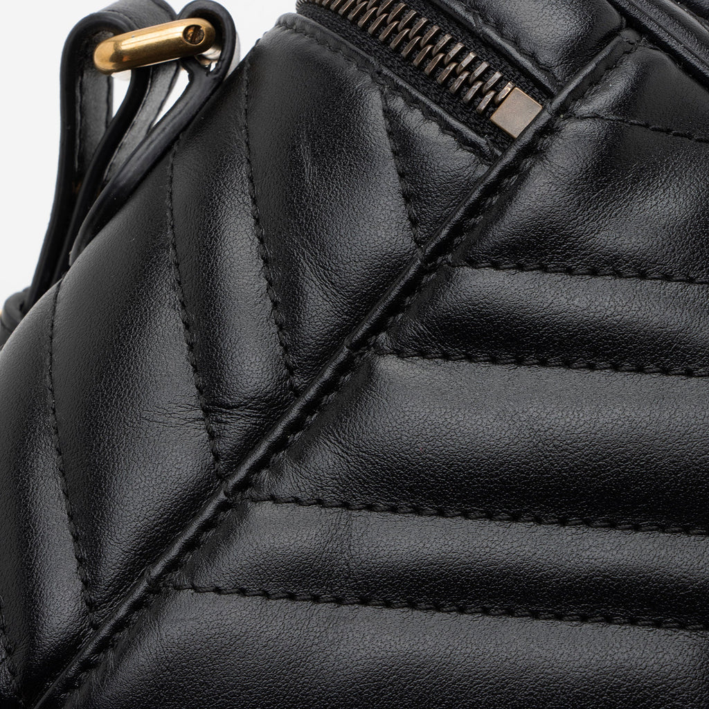 Gucci Matelasse Leather GG Marmont Small Vanity Top Handle