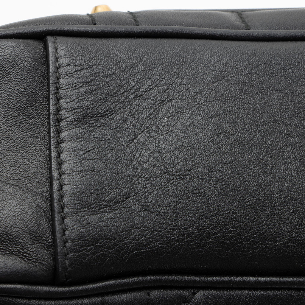 Gucci Matelasse Leather GG Marmont Studded Large Flap Bag