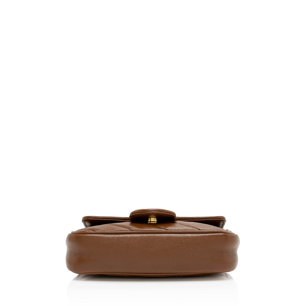 Gucci Matelasse Leather GG Marmont Super Mini Bag (SHF-E9ZcFF)