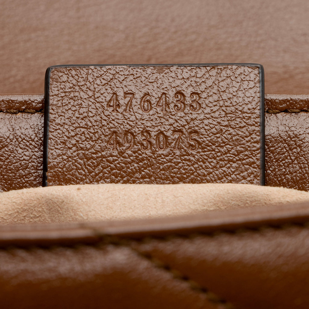 Gucci Matelasse Leather GG Marmont Super Mini Bag (SHF-E9ZcFF)