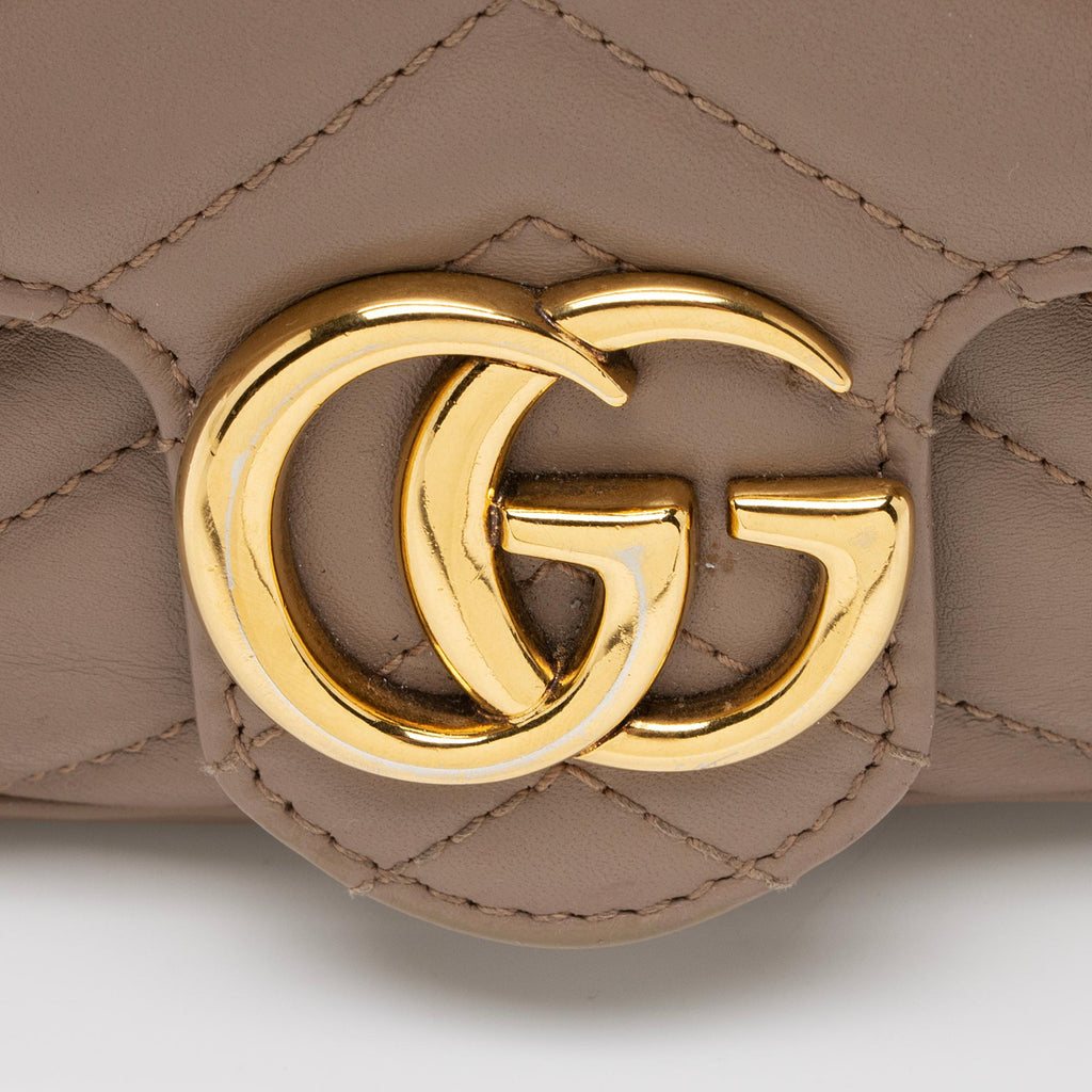 Gucci Matelasse Leather GG Marmont Super Mini Bag (SHF-5Cn5zY)