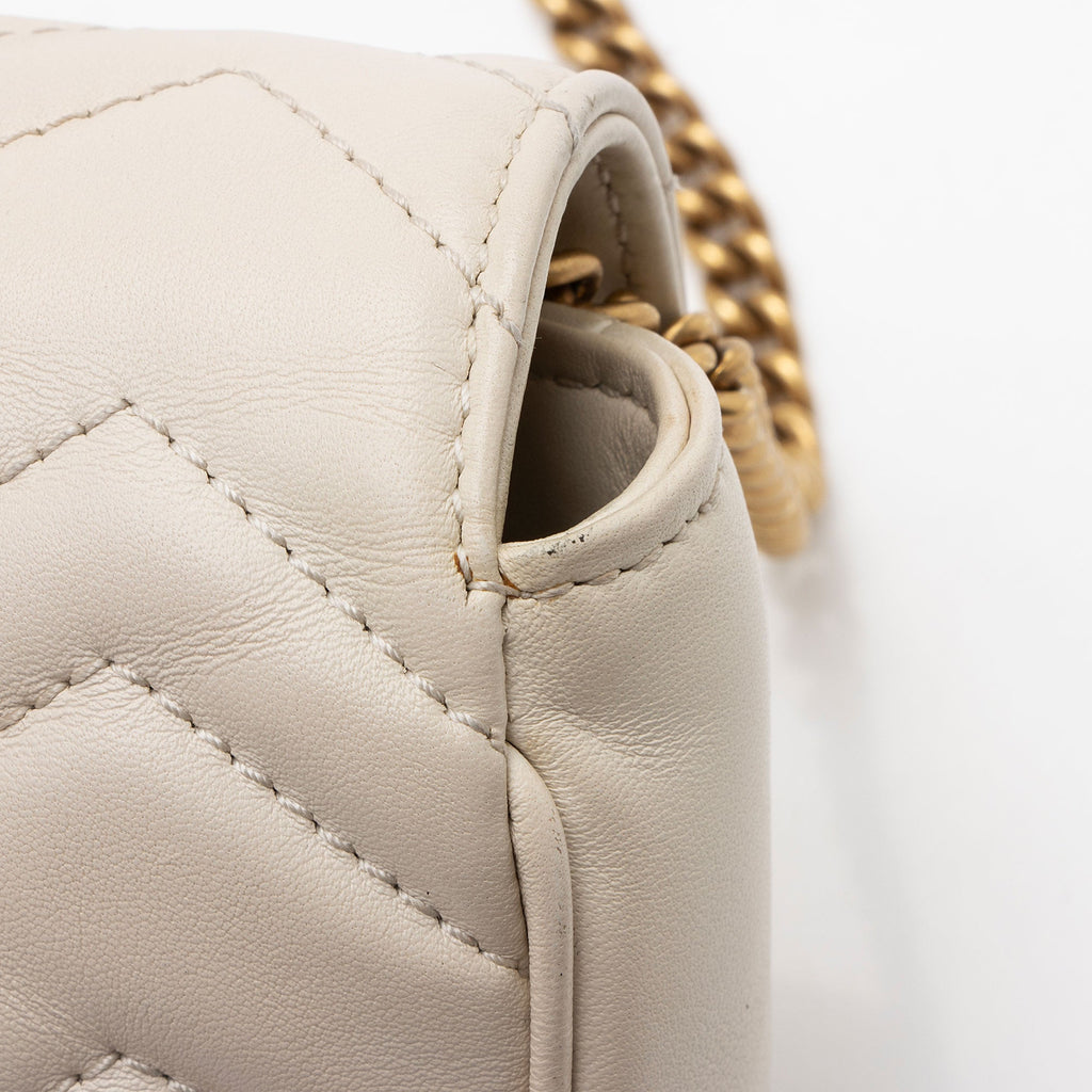 Gucci Matelasse Leather GG Marmont Mini Flap Bag