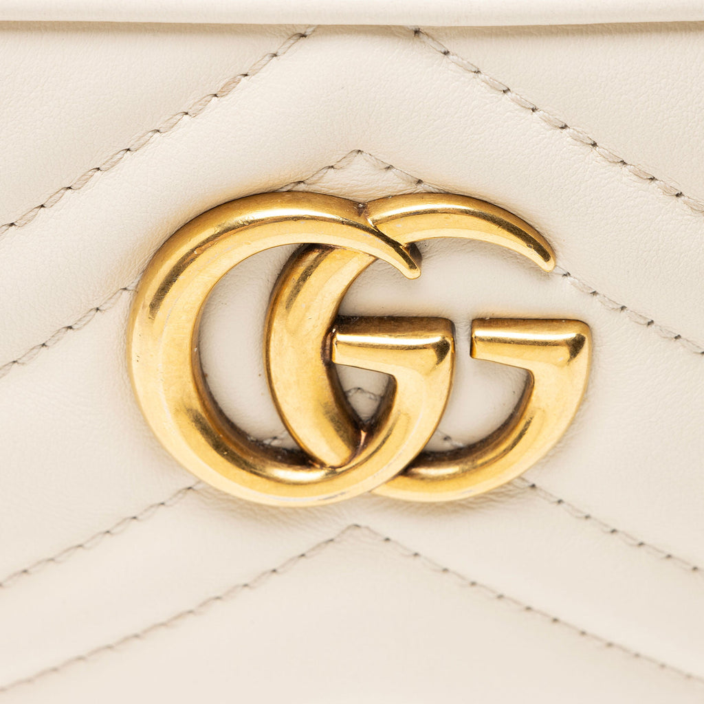 Gucci Matelasse Leather GG Marmont Triple Zip Mini Bag