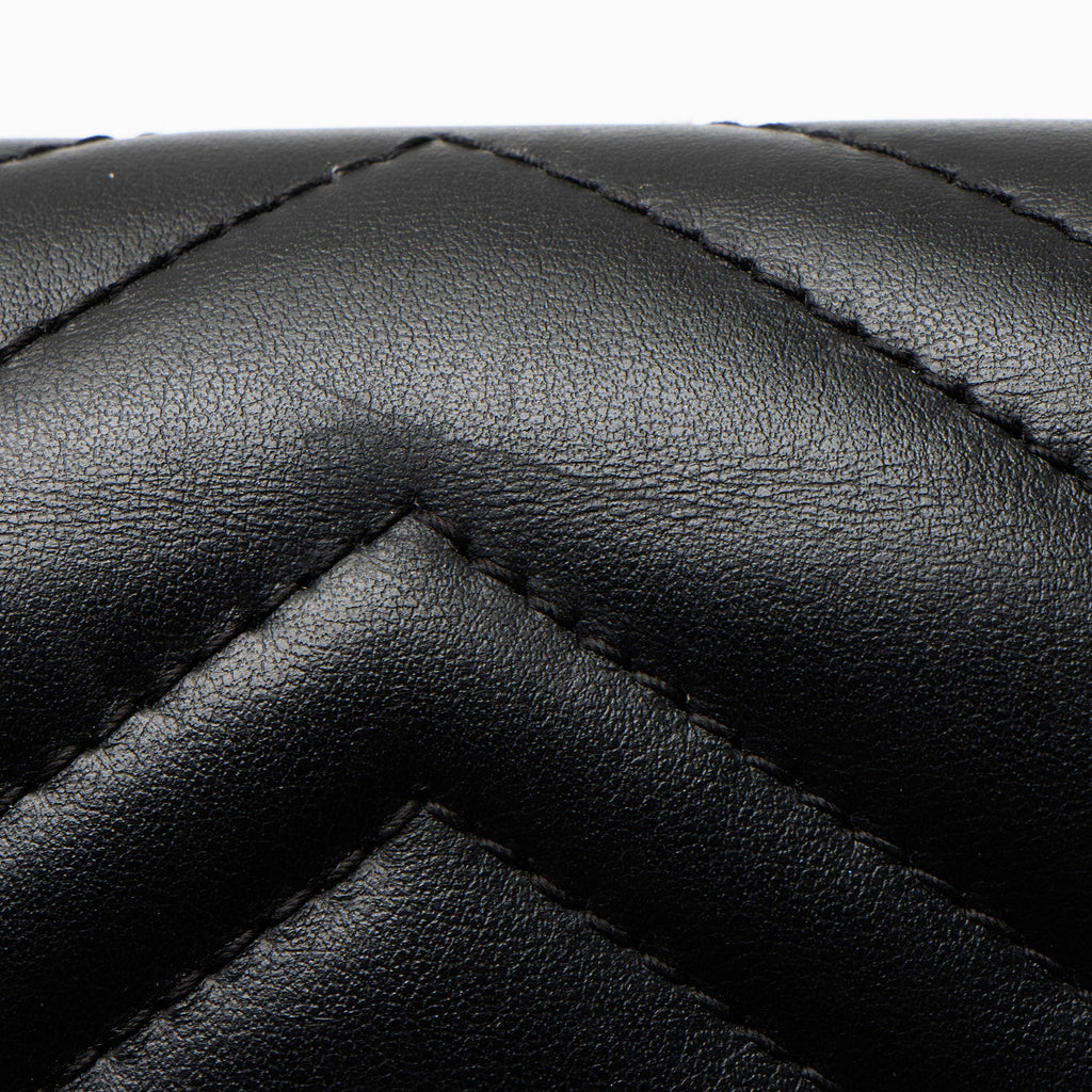 Gucci Matelasse Leather GG Marmont Wallet on Chain