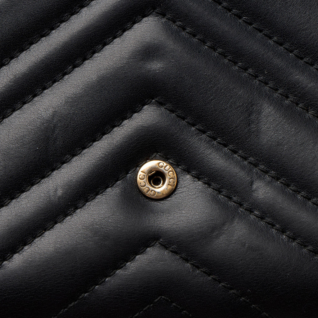 Gucci Matelasse Leather GG Marmont Wallet on Chain