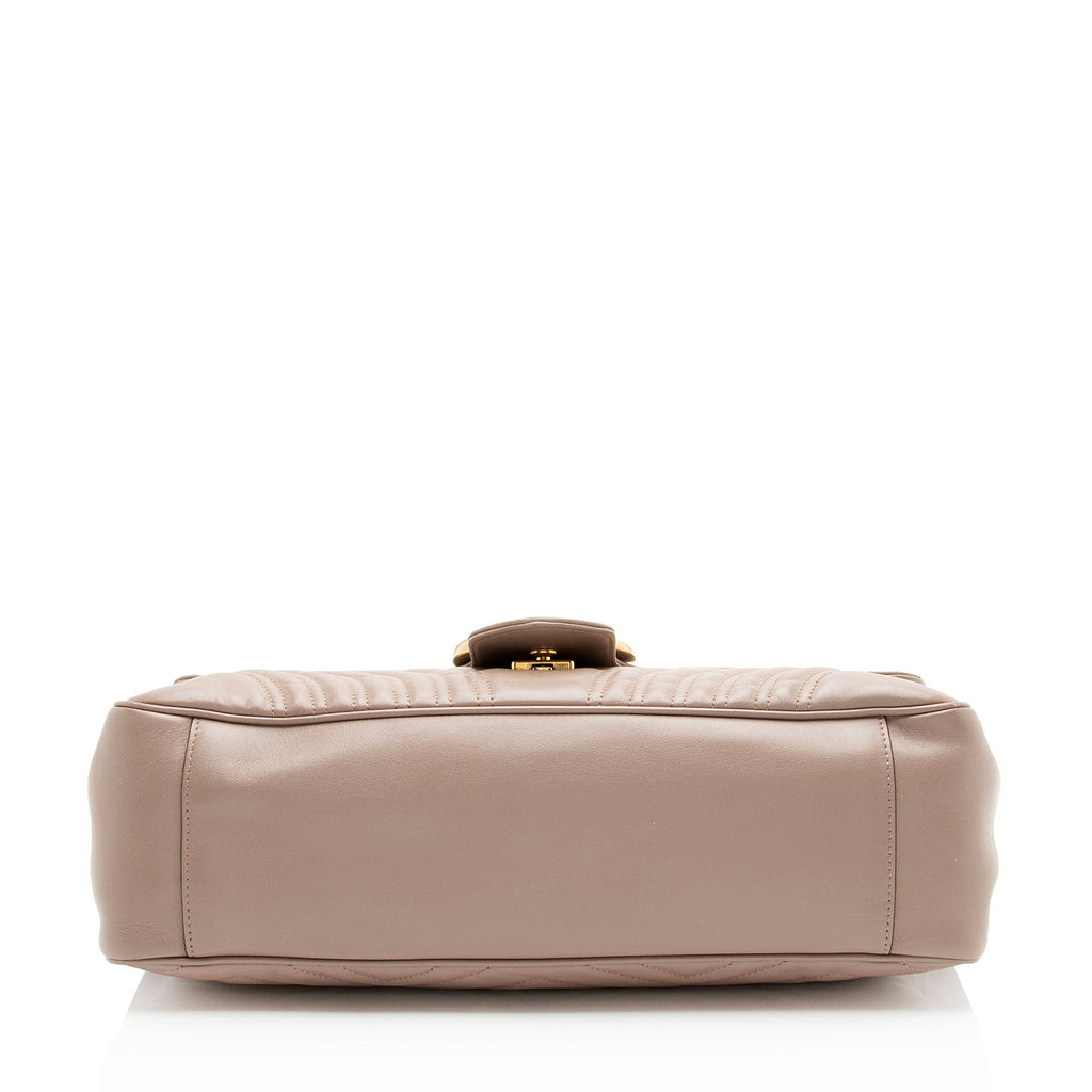 Gucci Matelasse Leather GG Marmont XL Flap Bag