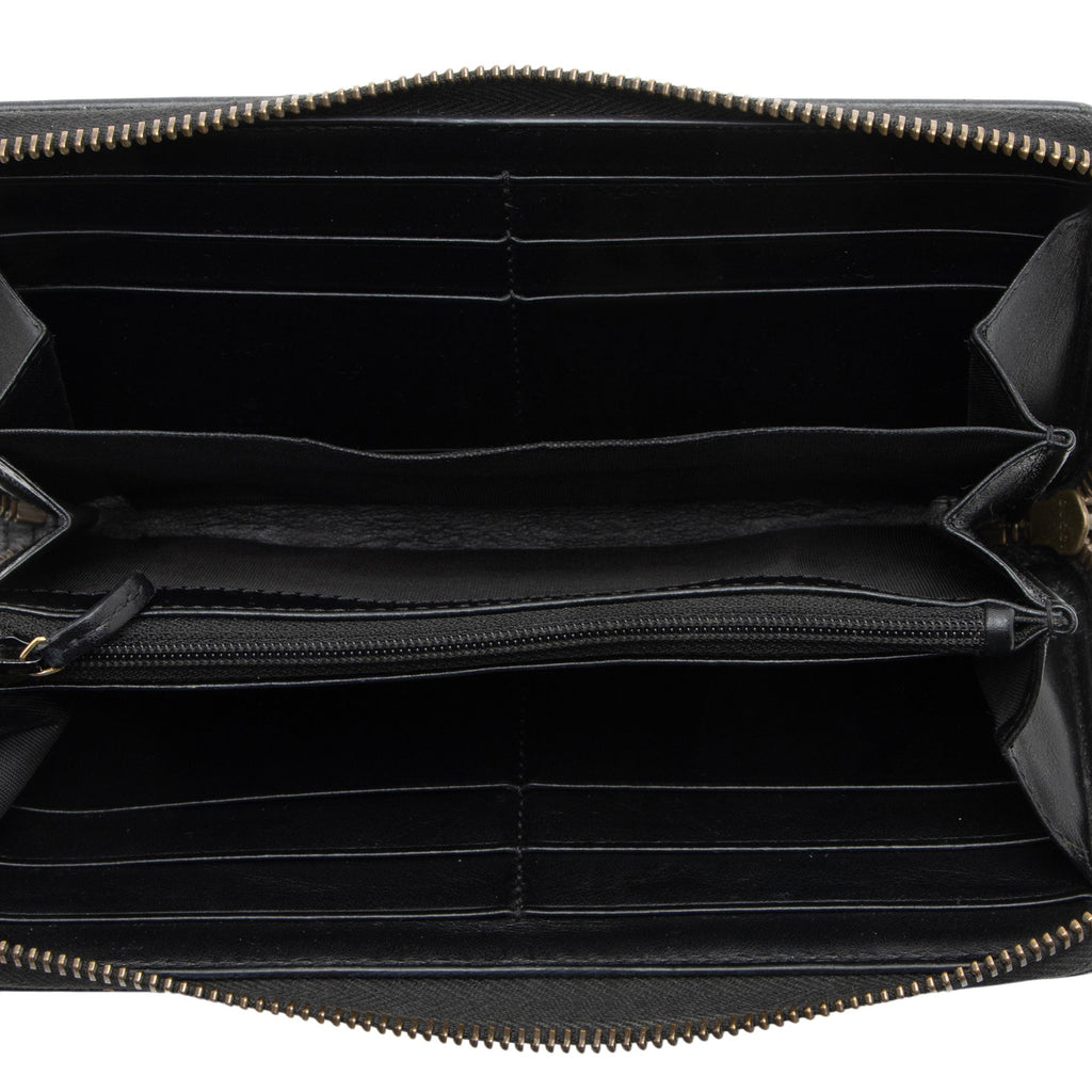 Gucci Matelasse Leather GG Marmont Zip Wallet