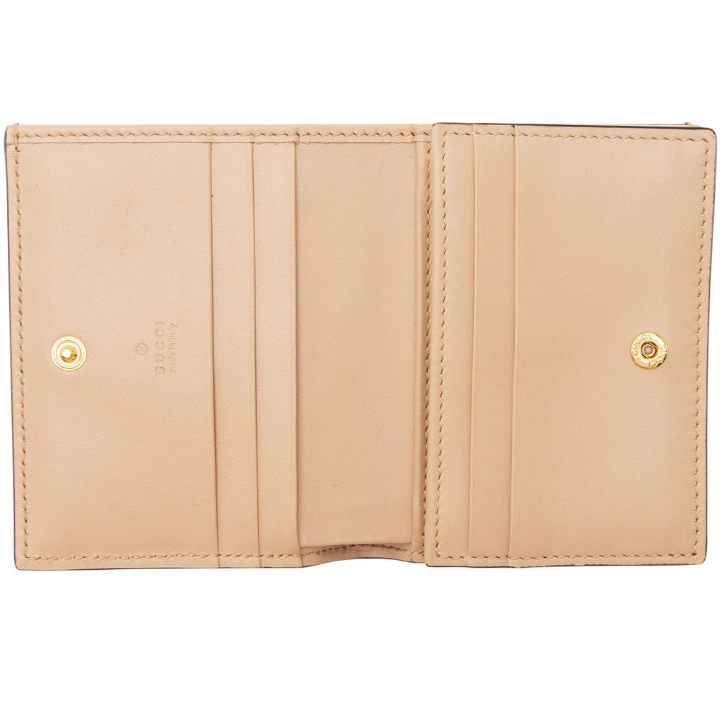 Gucci Jumbo GG Matelasse Leather Marmont Card Case Wallet
