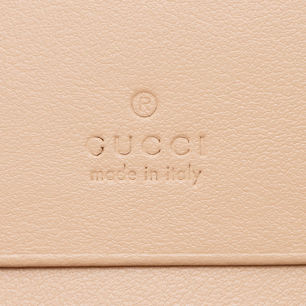 Gucci Jumbo GG Matelasse Leather Marmont Card Case Wallet