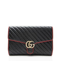 Gucci Matelasse Leather Torchon GG Marmont Clutch