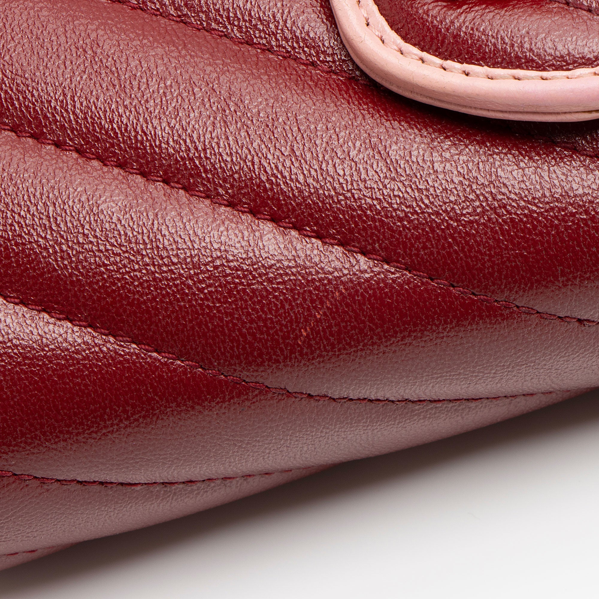 Gucci Matelasse Leather Crystal Torchon GG Marmont Mini Chain Bag