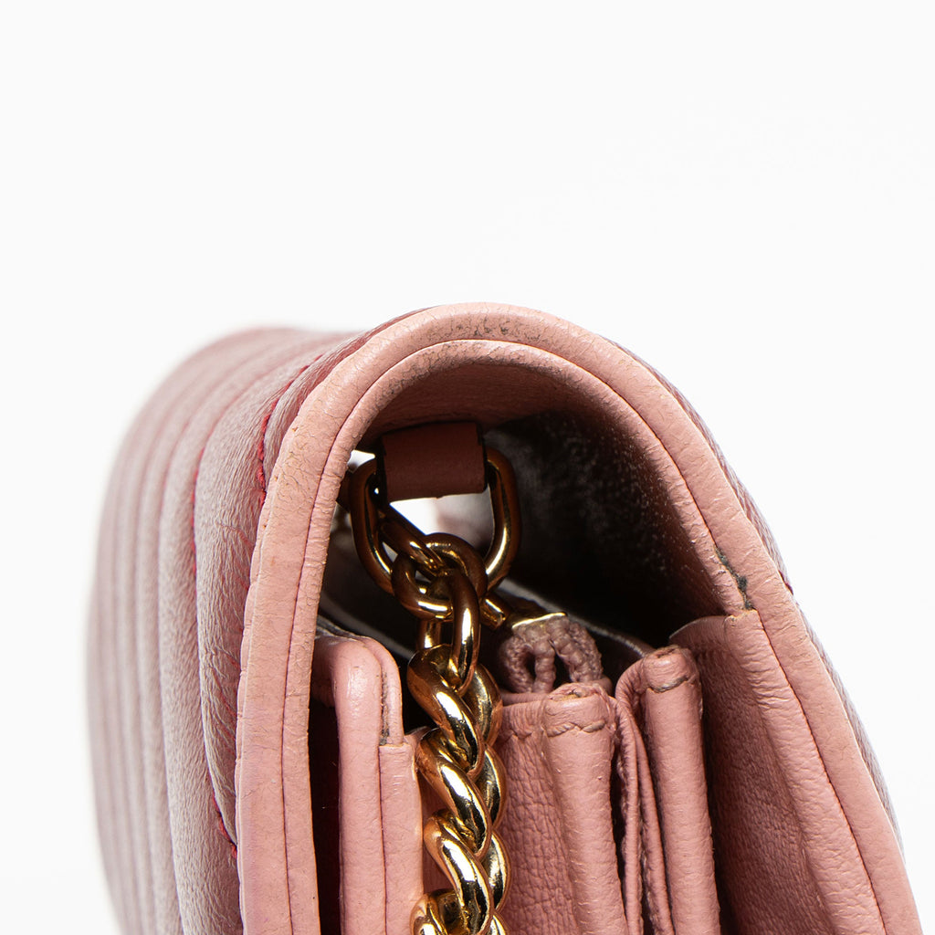Gucci Matelasse Leather Crystal Torchon GG Marmont Mini Chain Bag