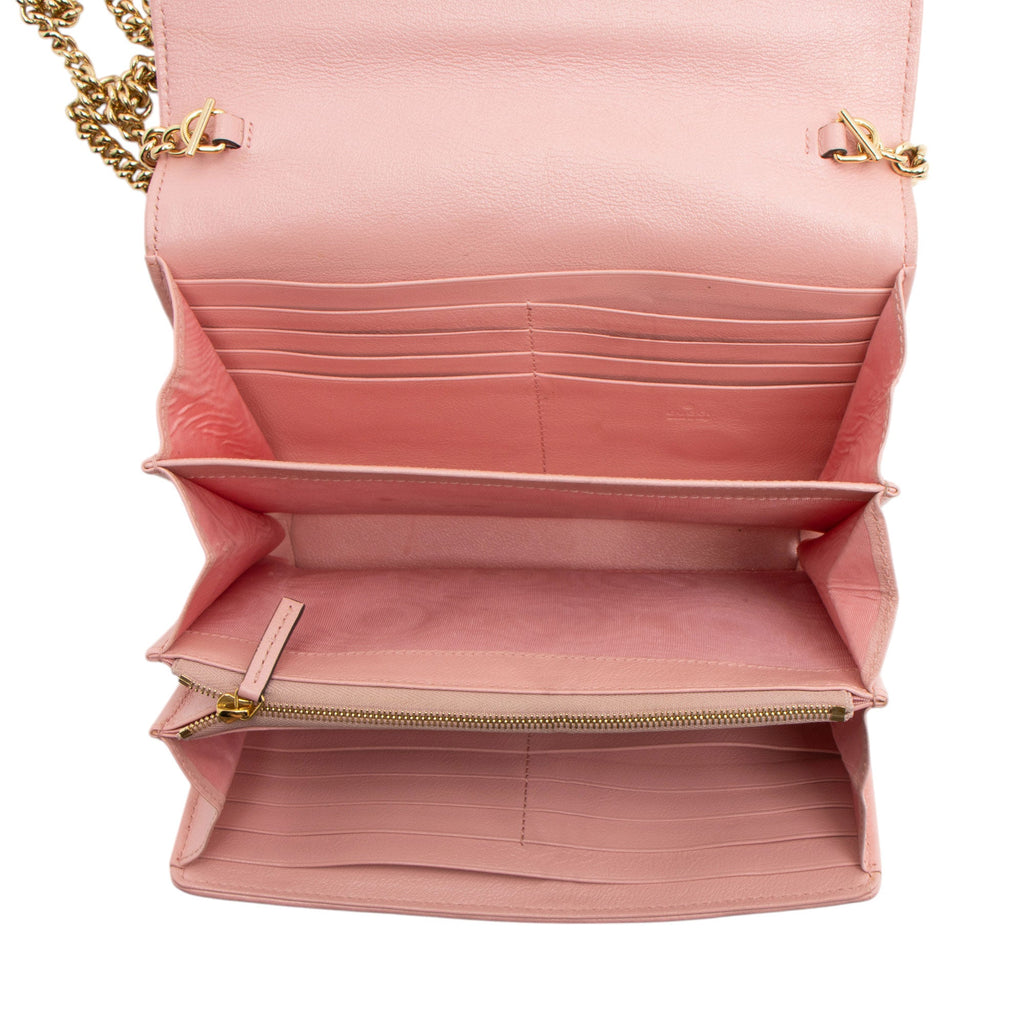 Gucci Matelasse Leather Crystal Torchon GG Marmont Mini Chain Bag