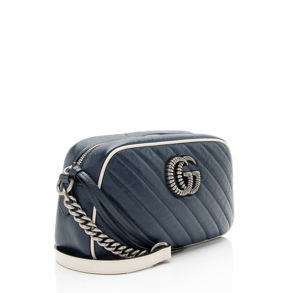 Gucci Matelasse Leather Torchon GG Marmont Small Camera Bag