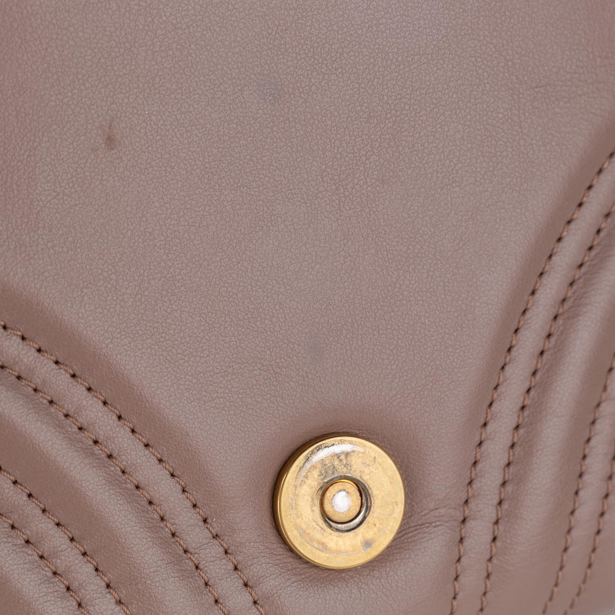 Gucci Matelasse Sylvie Web Small GG Marmont (SHG-35921)
