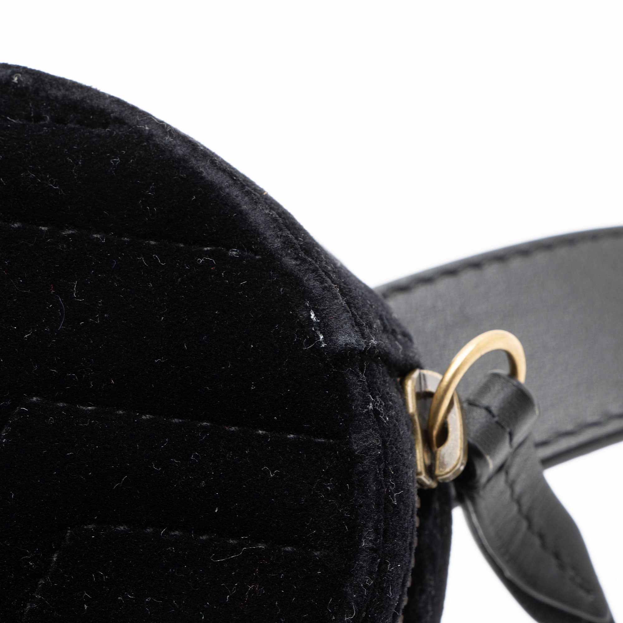 Gucci Matelasse Velvet GG Marmont Belt Bag - Size 34 / 85