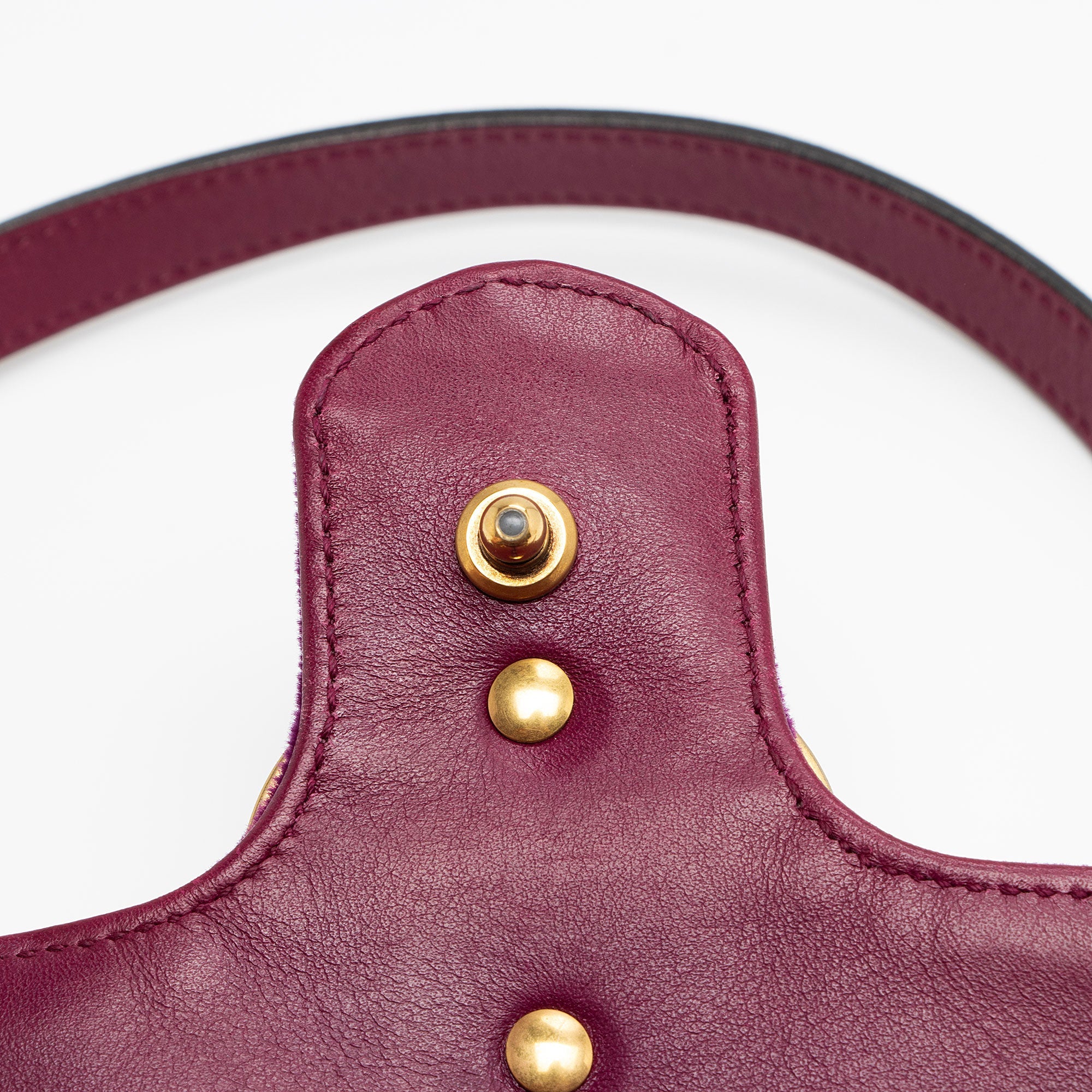 Gucci Matelasse Velvet GG Marmont Mini Flap  Bag (SHF-dH4gBl)