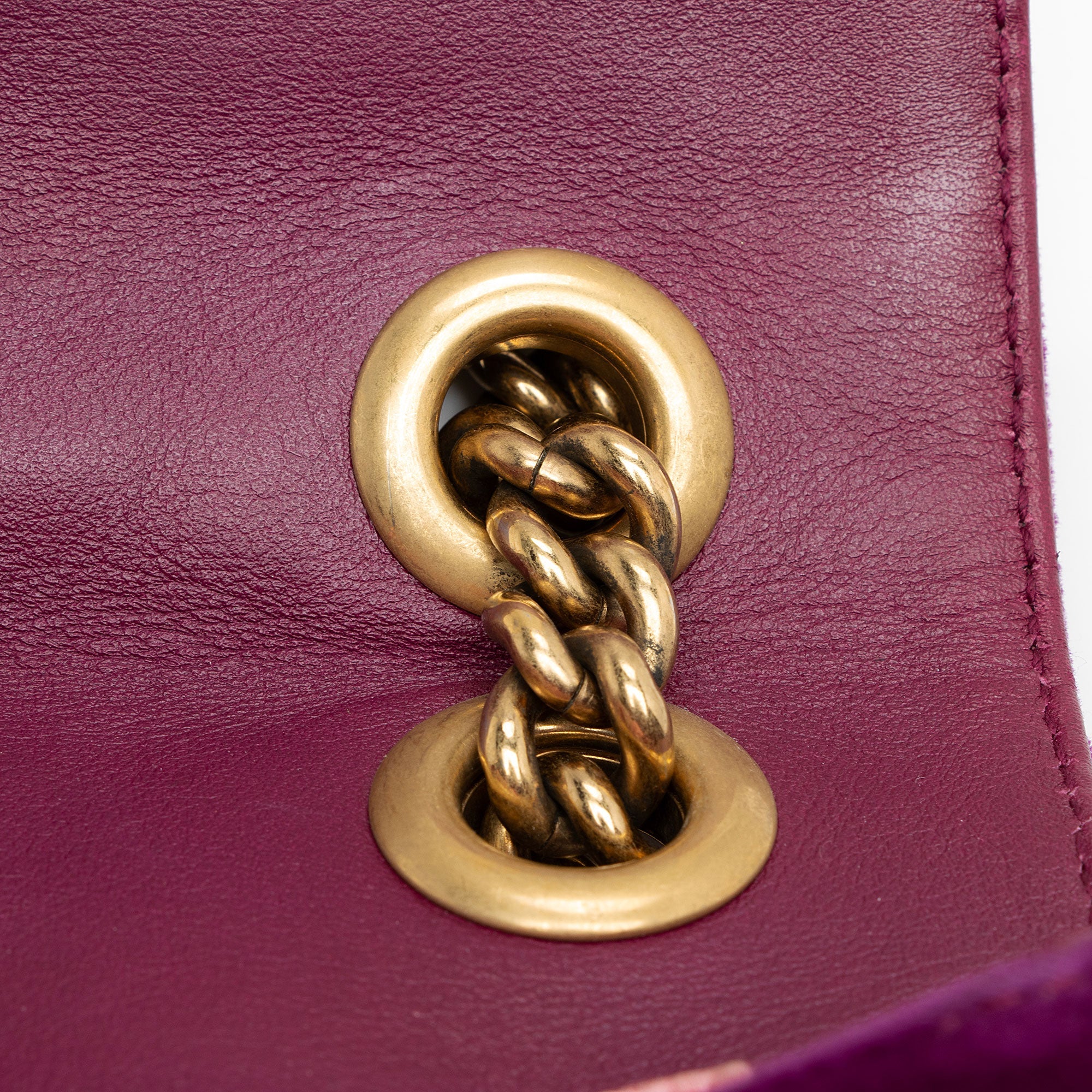 Gucci Matelasse Velvet GG Marmont Mini Flap  Bag (SHF-dH4gBl)