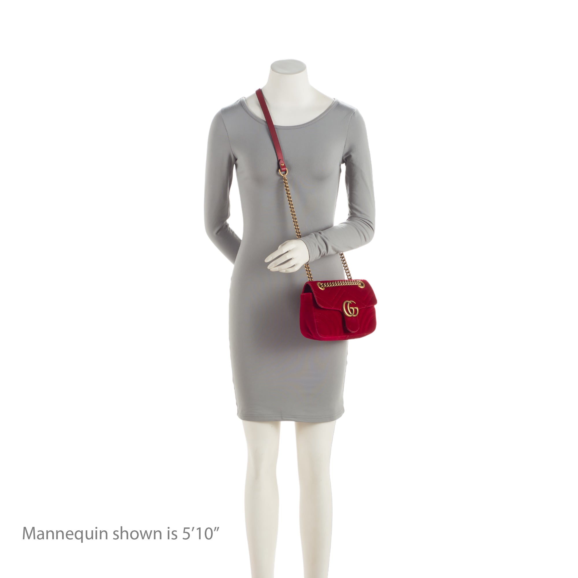 Gucci Matelasse Velvet GG Marmont Mini Flap Bag (SHF-RvBmGH)