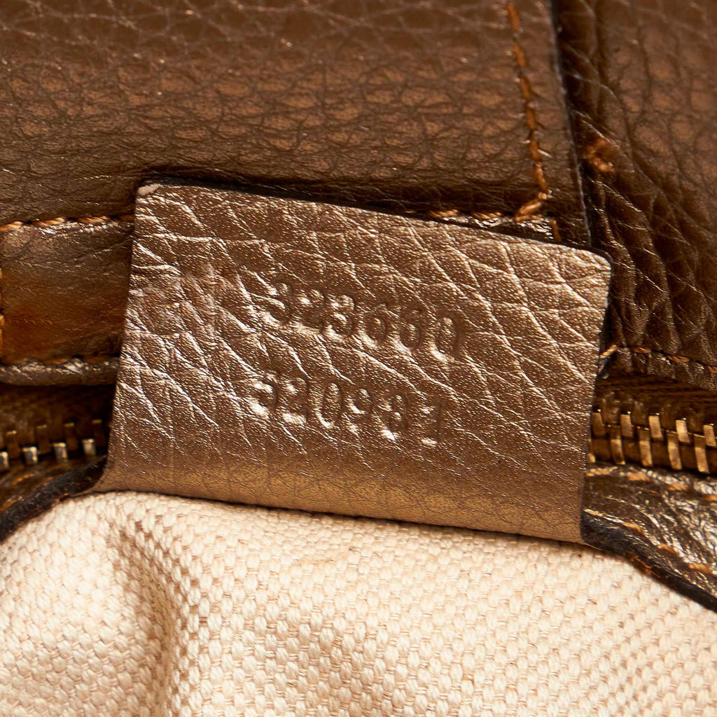 Gucci Medium Bamboo Shopper Leather Satchel (SHG-32499)