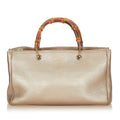 Gucci Medium Bamboo Shopper Leather Satchel (SHG-32499)