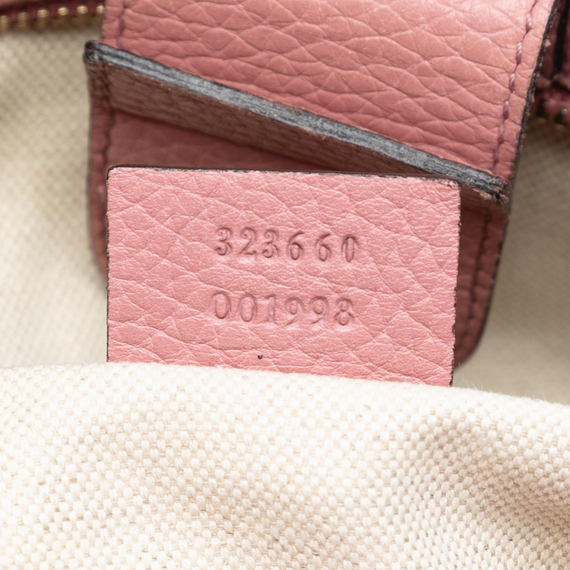 Gucci Medium Bicolor Calfskin Bamboo Shopper Satchel