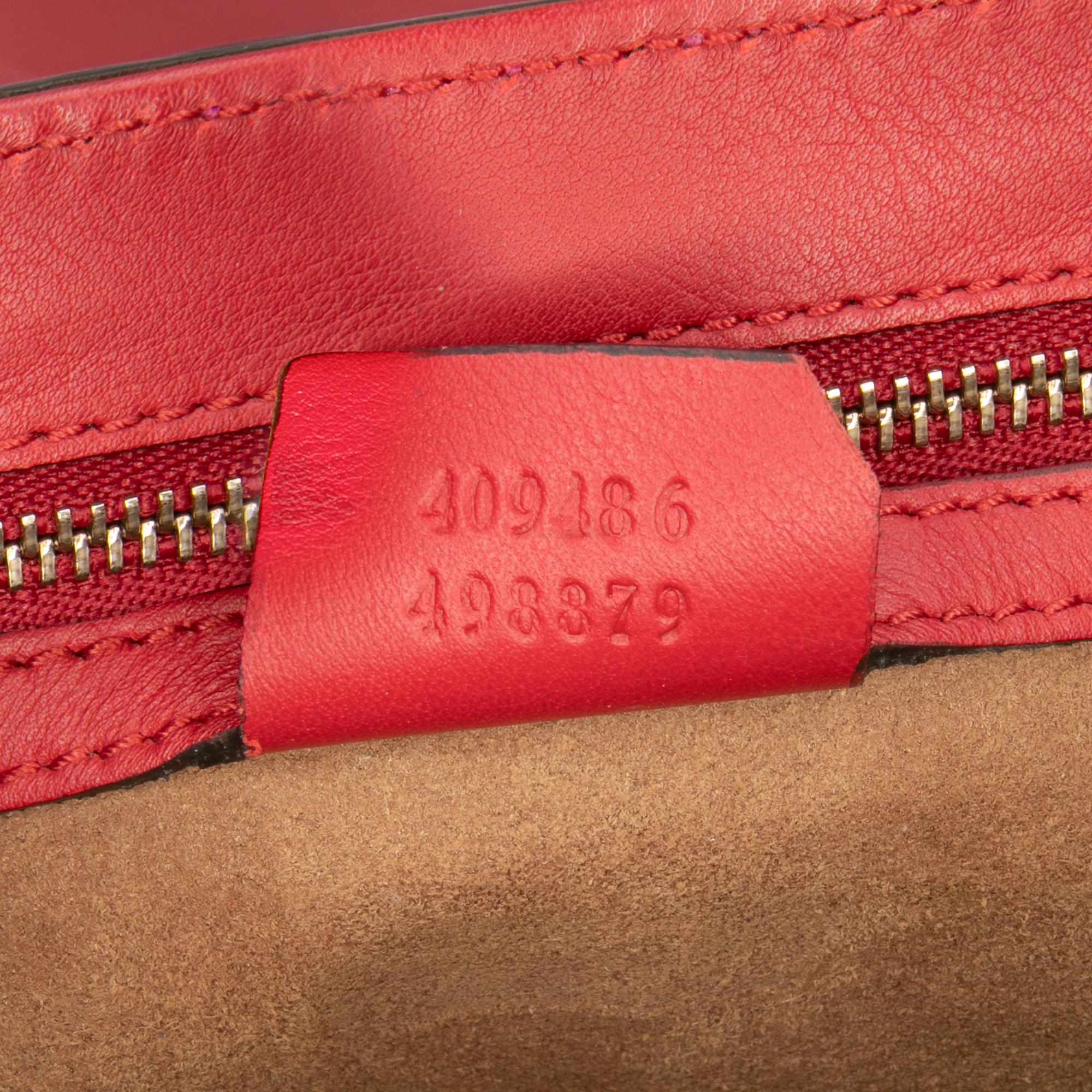 Gucci Medium Bicolor Leather Padlock Shoulder Bag